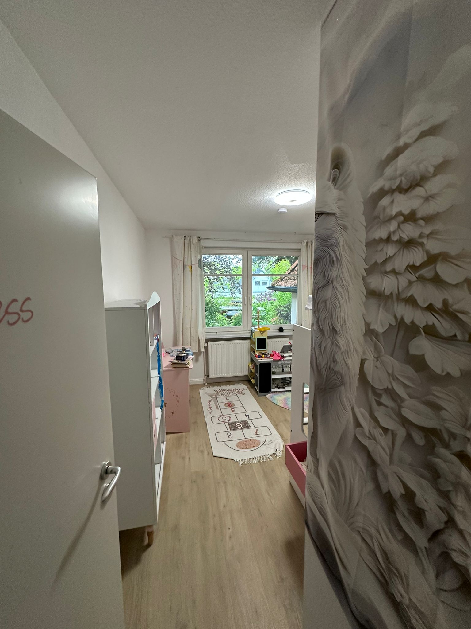 Flur Obergeschoss mit Wandgemälde
