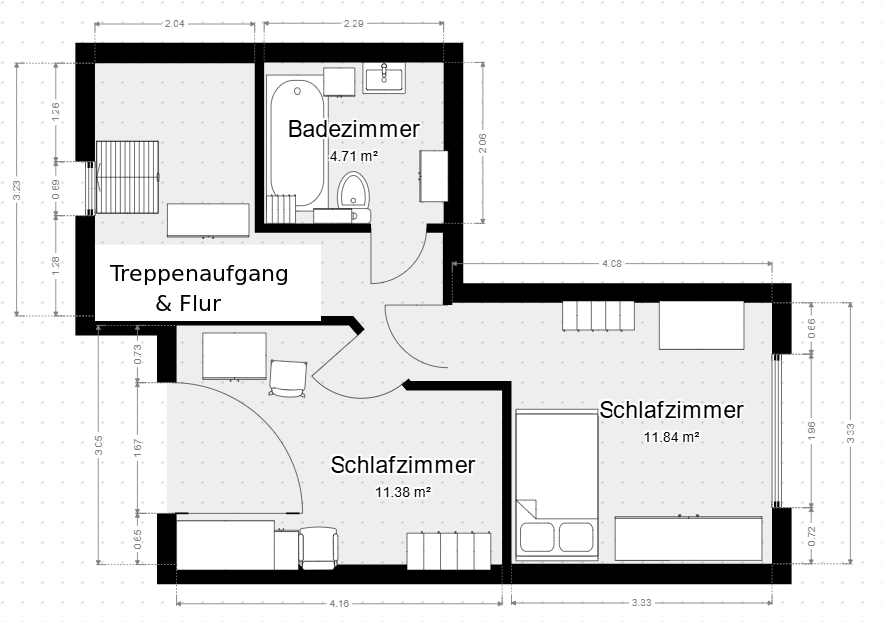 Grundriss Obergeschoss